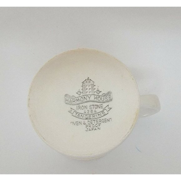 HARMONY HOUSE Sears Iron Stone TANGERINE Creamer Japan 4264 - Picture 4 of 4